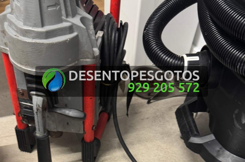 Desentupimento com mola mecanizada